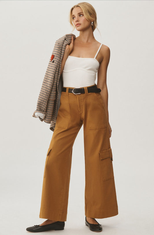 Pilcro Mid-Rise Wide-Leg Cargo Pants