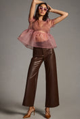 Load image into Gallery viewer, Maeve The Colette Cropped Vegan Leather Trousers
