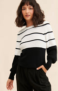 Load image into Gallery viewer, Laundry by Shelli Segal Colorblock Crew Neck Sweater
