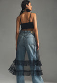 Load image into Gallery viewer, By Anthropologie Strappy Tank Tulle Ruffle Twofer Midi Dress
