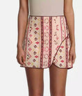 Load image into Gallery viewer, Free People Cleo Printed Side Slit Tie Wrap Mini Skirt
