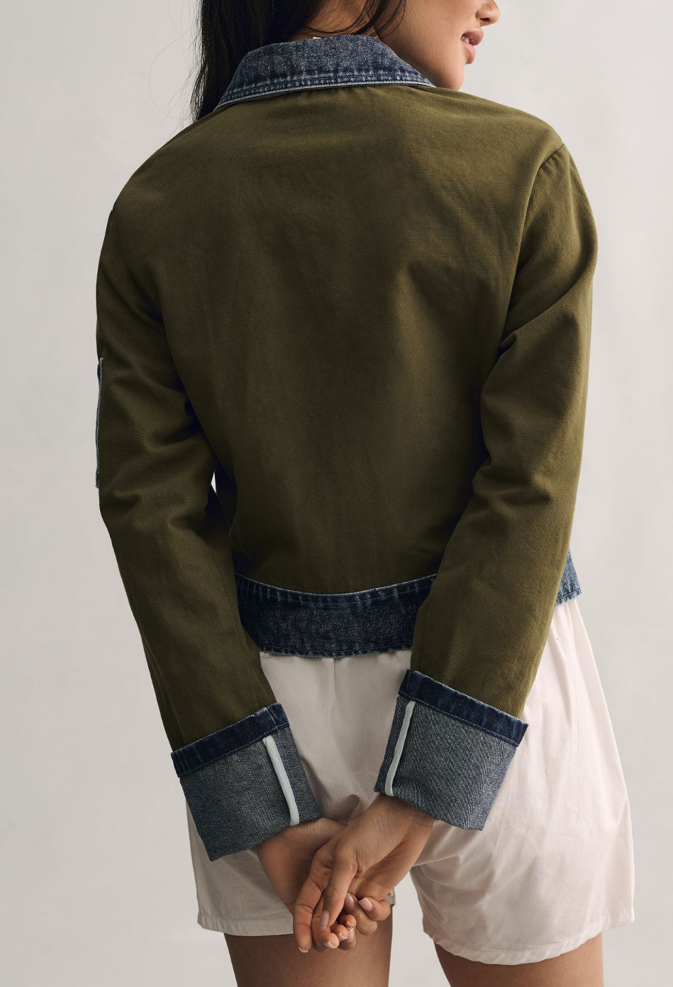 DOLAN Denim Mix Utility Jacket