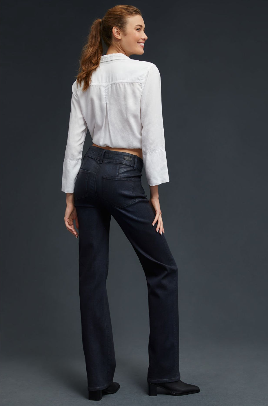 PAIGE Blake High-Rise Coated Jeans