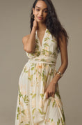 Load image into Gallery viewer, Farm Rio x Anthropologie V-Neck Floral Chiffon Maxi Dress
