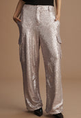 Load image into Gallery viewer, By Anthropologie Sequin Cargo Pants
