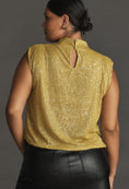 Load image into Gallery viewer, By Anthropologie Mock-Neck Sequin Shell Tank Top
