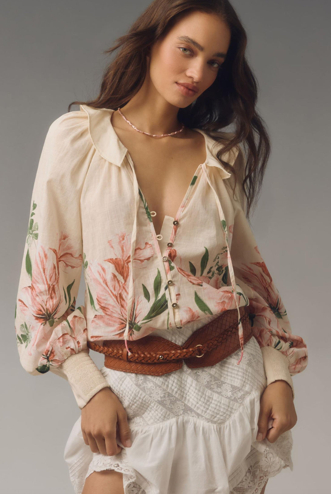 By Anthropologie Peasant Blouse