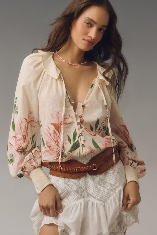 By Anthropologie Peasant Blouse