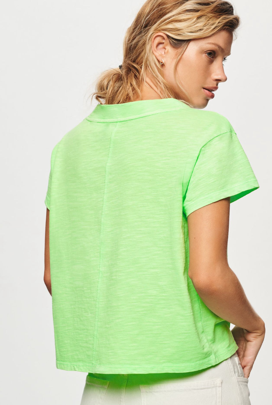 Pilcro Boxy Plunge V-Neck Tee