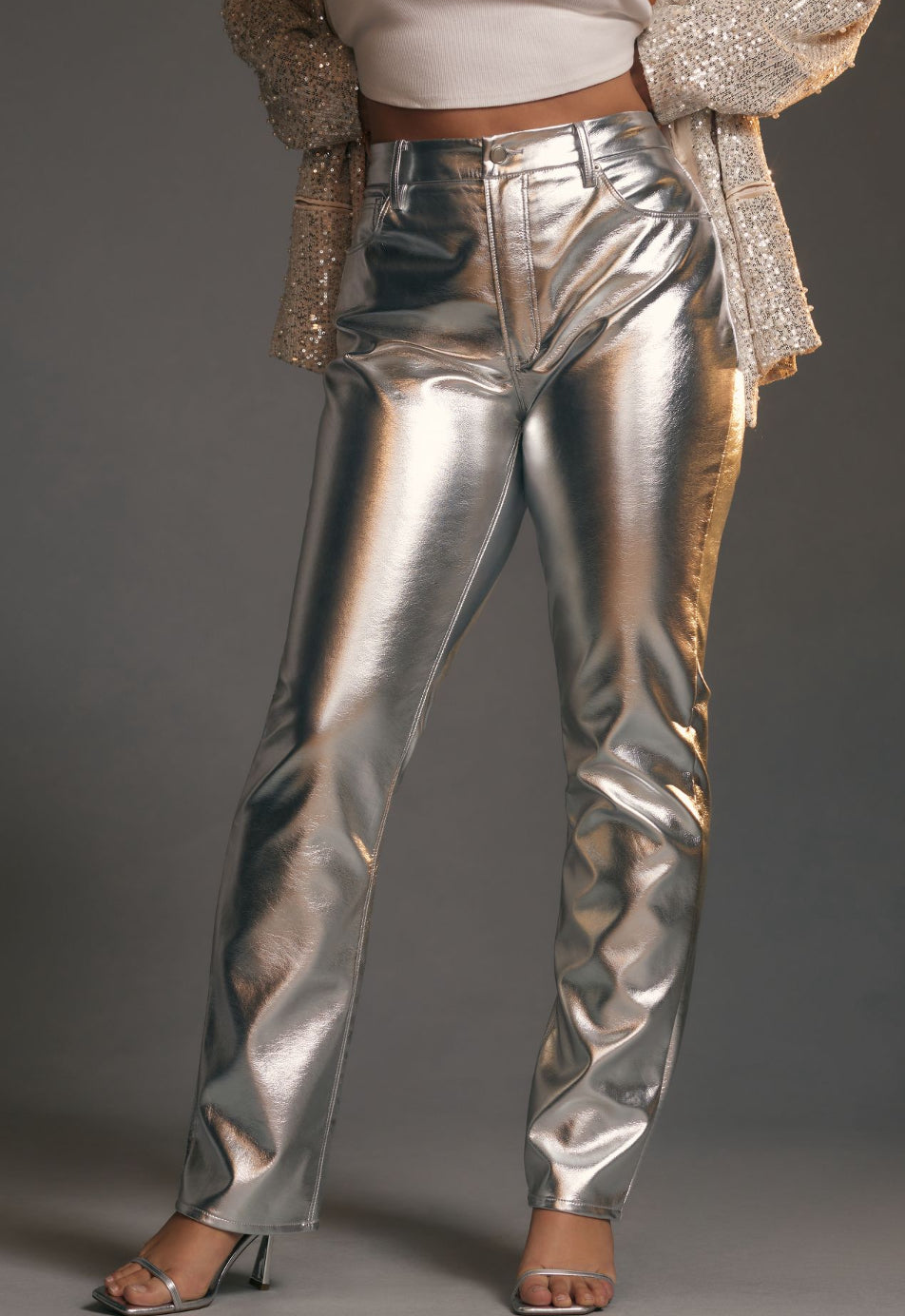 Good American Good Icon Faux Leather Pants