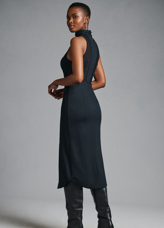 Maeve Sheer Cutout Midi Dress