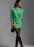 Load image into Gallery viewer, By Anthropologie Long-Sleeve Mini Polo Jumper Dress
