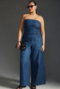 Load image into Gallery viewer, Pilcro Strapless Polished Wide-Leg Jumpsuit
