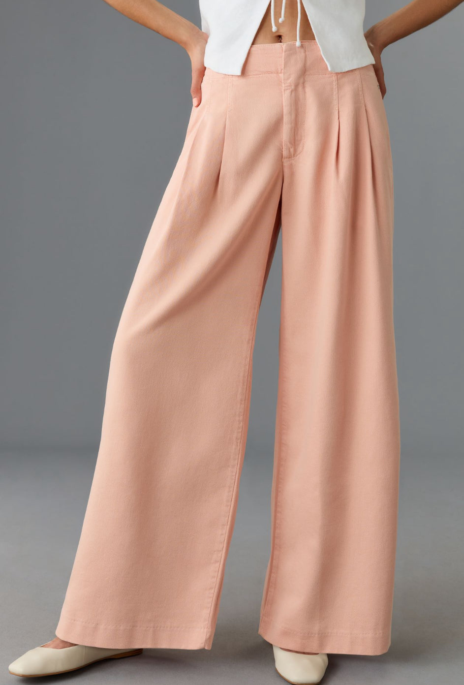 Maeve Pleated Wide-Leg Pants