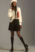 Load image into Gallery viewer, Pilcro Surplice Pleated Kilt Mini Skirt
