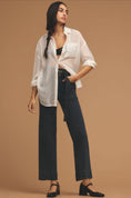 Load image into Gallery viewer, The Skipper Seamed High-Rise Cropped Wide-Leg Jeans by Pilcro
