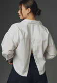 Load image into Gallery viewer, Pilcro Placket Back-Slit Cotton Shirt
