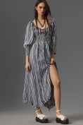 Load image into Gallery viewer, By Anthropologie Long-Sleeve Sweetheart Midi Dress
