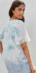 Load image into Gallery viewer, By Anthropologie Embroidered Tie-Dye Blouse
