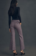 Load image into Gallery viewer, Maeve Striped Kick Flare Pants
