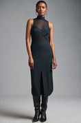 Load image into Gallery viewer, Maeve Sheer Cutout Midi Dress
