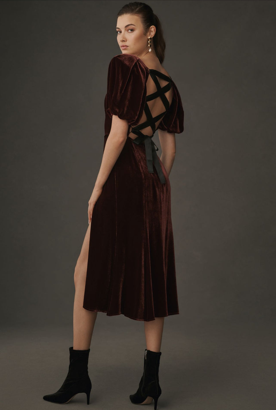 Reformation Jocelyn Velvet Dress