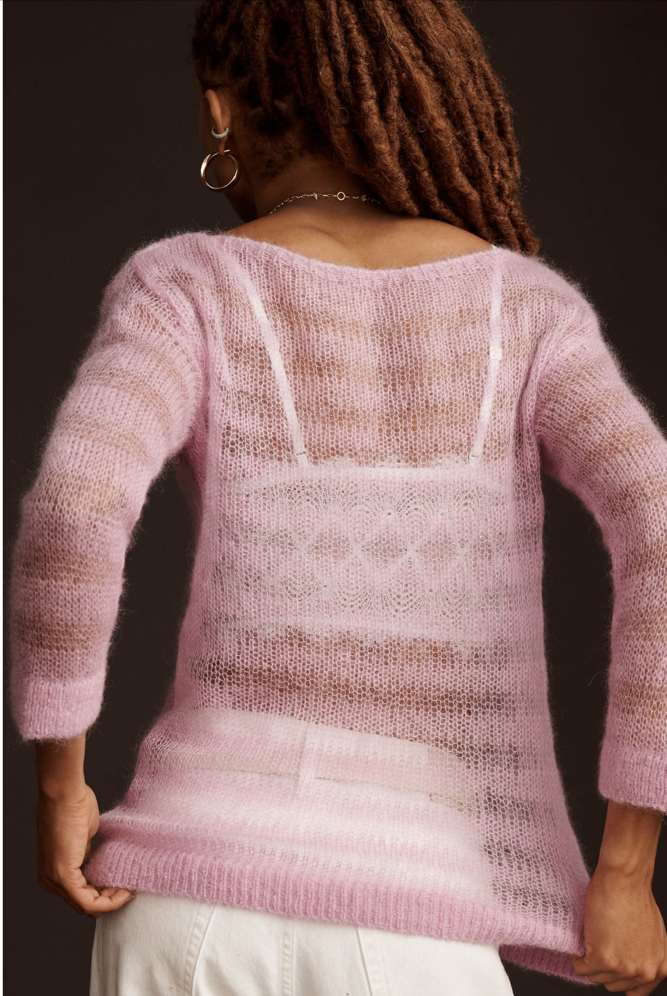 Maeve Sheer Pullover Sweater