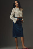 Load image into Gallery viewer, By Anthropologie Denim Midi Skirt
