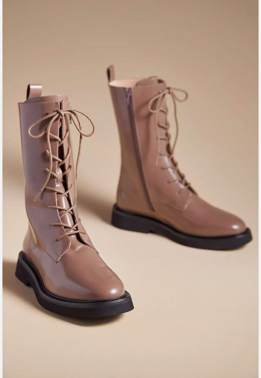 Pilcro Lace-Up Stompy Boots