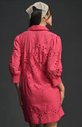 Load image into Gallery viewer, By Anthropologie Long-Sleeve Buttondown Mini Dress
