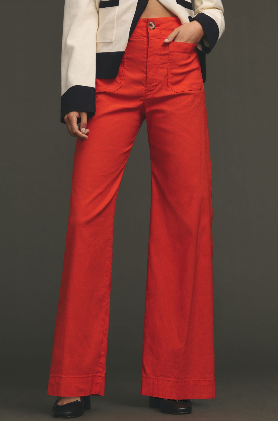 The Colette Full-Length Wide-Leg Pants by Maeve