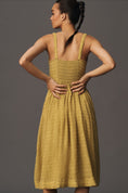 Load image into Gallery viewer, By Anthropologie Textured Smocked Midi Dress
