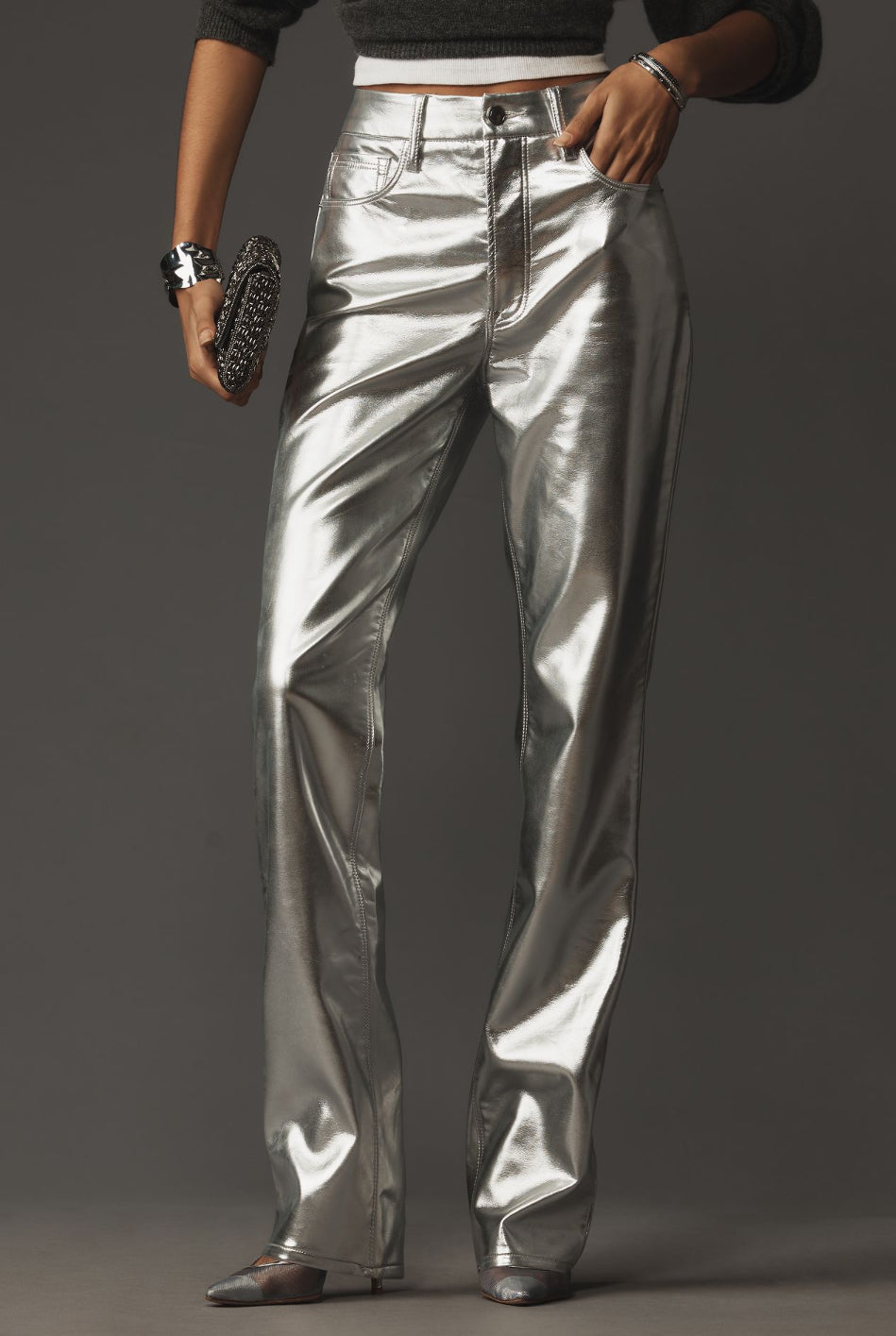 Good American Good Icon Faux Leather Pants