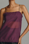 Load image into Gallery viewer, Maeve Layered Ruffle-Trim Organza Cami
