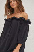 Load image into Gallery viewer, By Anthropologie Ruffle Off-The-Shoulder Gauze Dress
