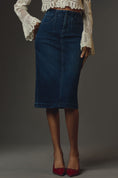 Load image into Gallery viewer, By Anthropologie Denim Midi Skirt
