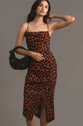 Load image into Gallery viewer, By Anthropologie Sleeveless Draped-Back Asymmetrical Midi Slip Dress
