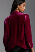 Load image into Gallery viewer, By Anthropologie Velvet Tulip-Hem Blazer
