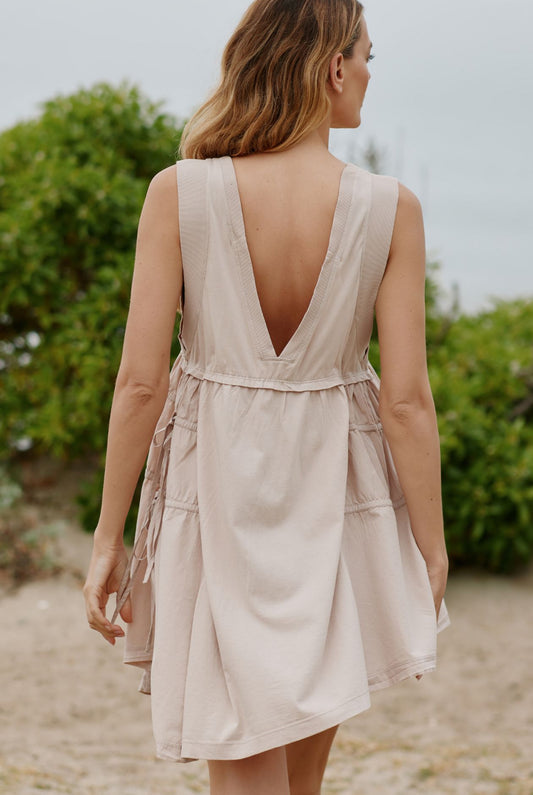 By Anthropologie Sleeveless Asymmetrical Mini Dress