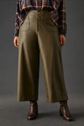 Load image into Gallery viewer, Maeve The Colette Cropped Vegan Leather Trousers
