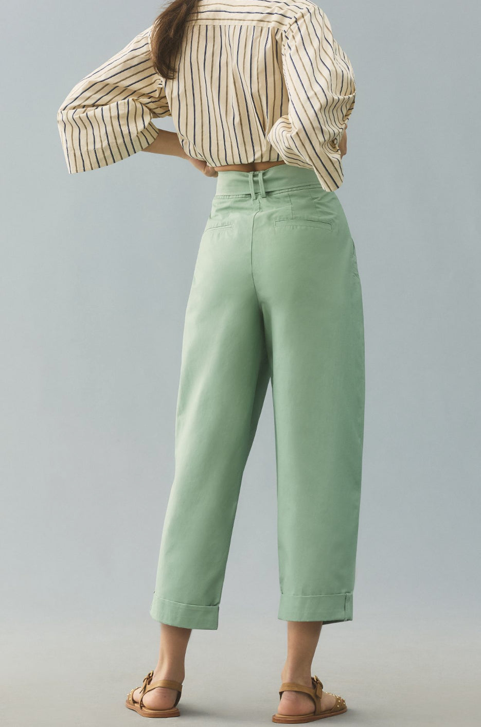 Maeve Belted Tapered Pants