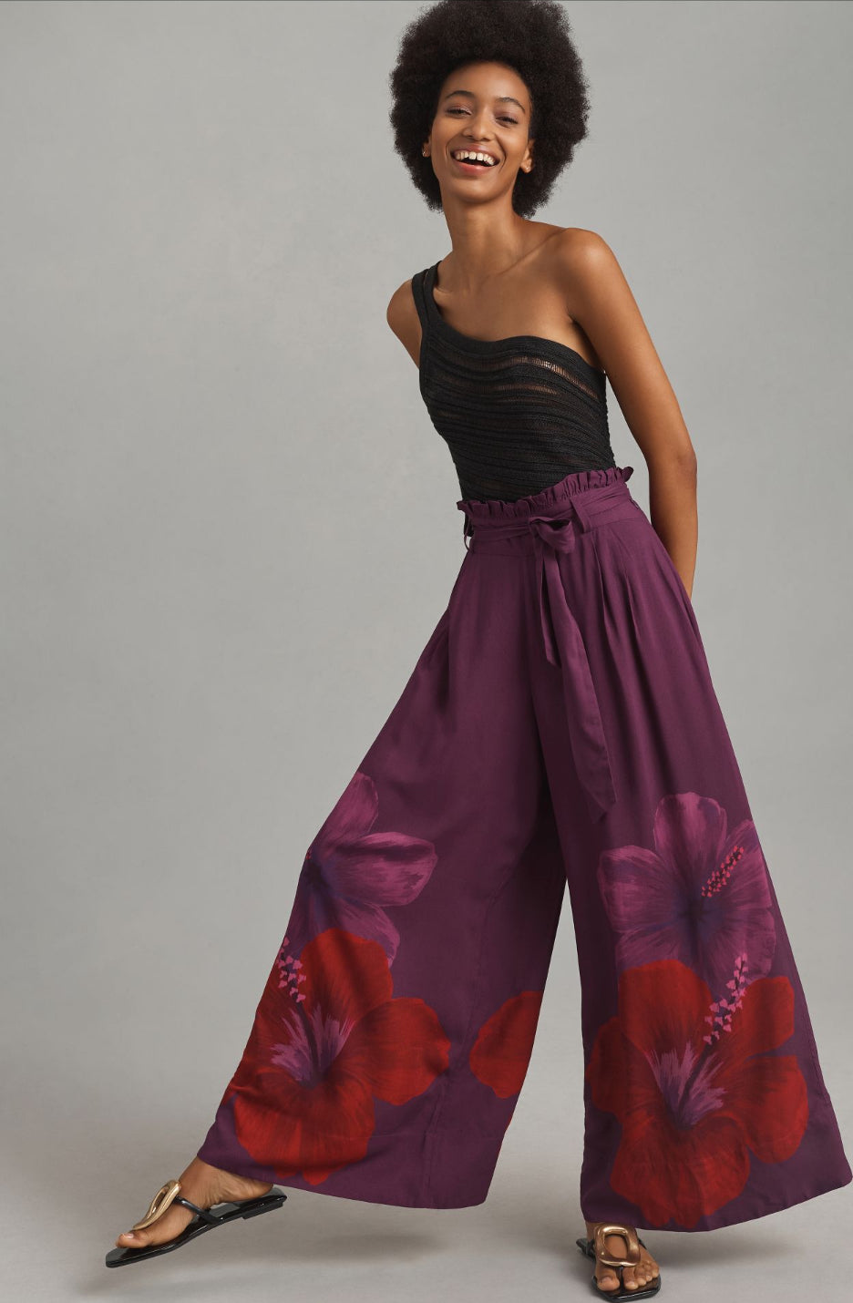 Farm Rio x Anthropologie Floral Wide-Leg Pants