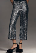 Load image into Gallery viewer, The Colette Cropped Wide-Leg Sequin Pants
