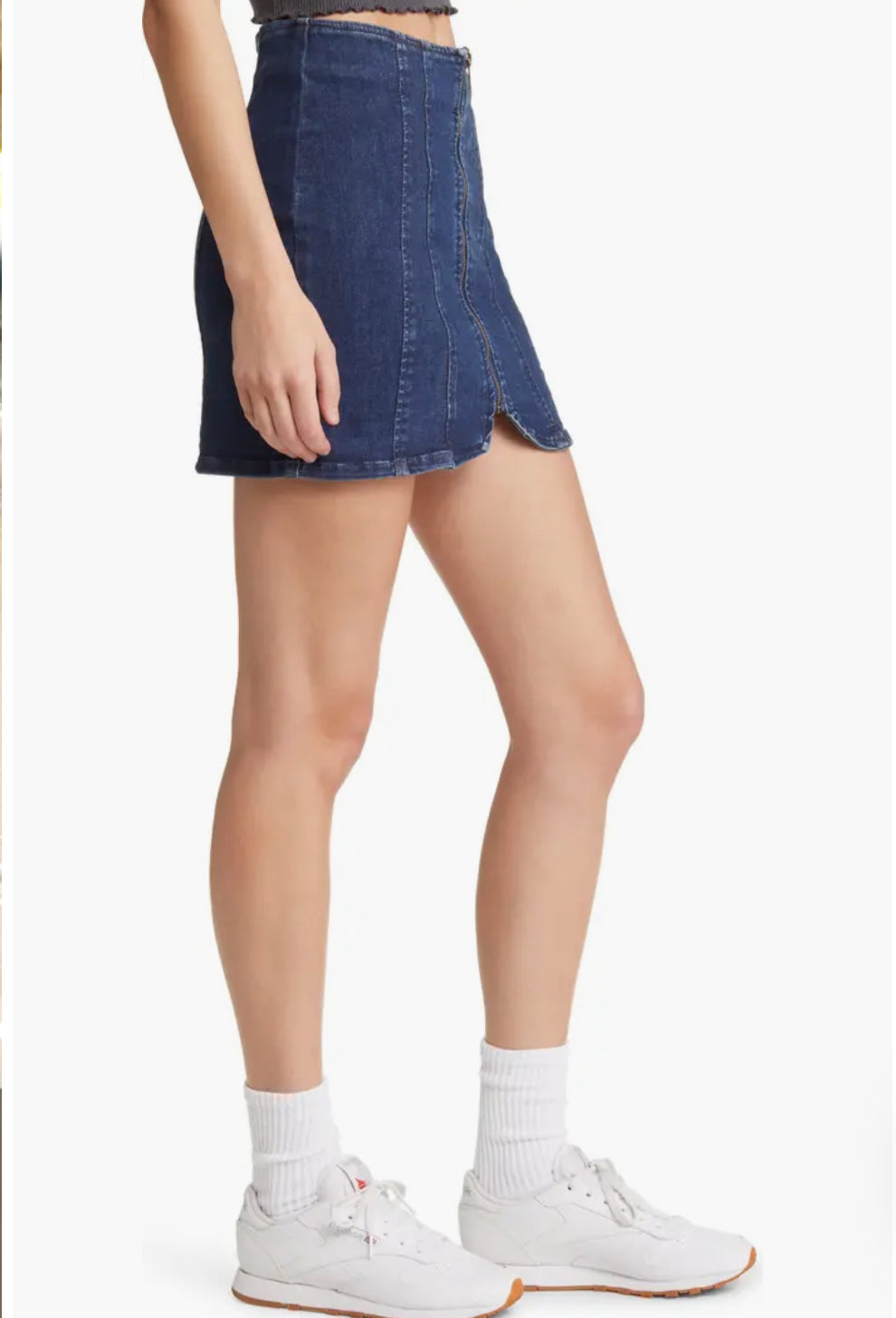 Free People Layla Denim Mini Skirt