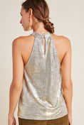 Load image into Gallery viewer, Nadia Shimmer Halter Top
