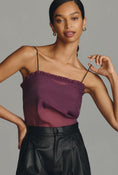 Load image into Gallery viewer, Maeve Layered Ruffle-Trim Organza Cami
