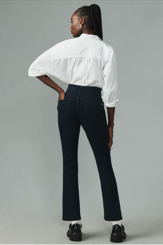 Pilcro Slim Tuck High-Rise Straight-Leg Jeans