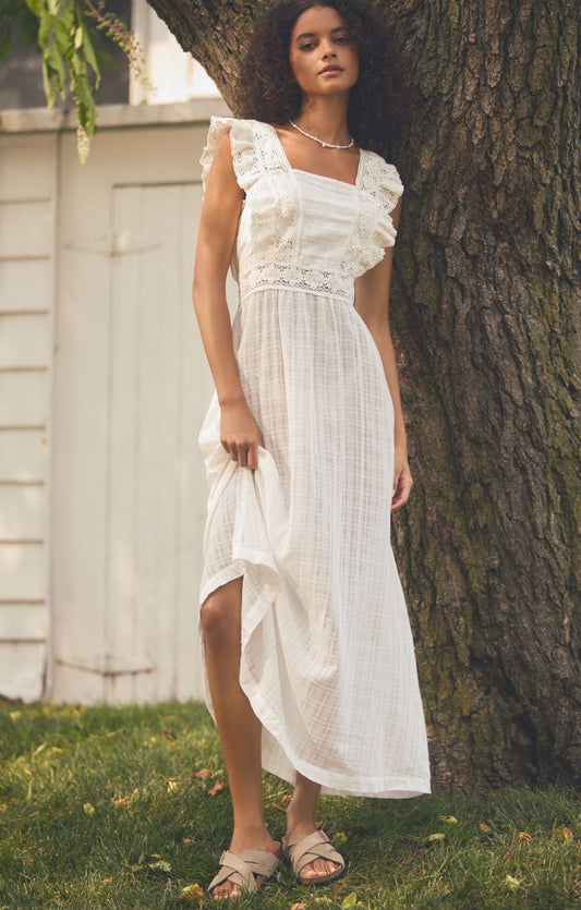 By Anthropologie Ruffled Maxi Dress