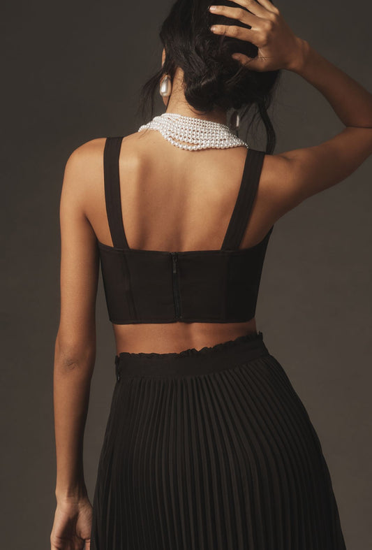 Bardot Mira Mesh Panel Bustier