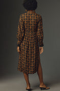 Load image into Gallery viewer, Farm Rio Long-Sleeve V-Neck Printed Tie-Front Midi Dress
